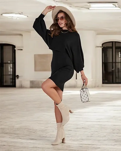 Royalfashion Női szett pulóverrel és ruhával