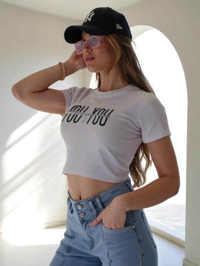 Royalfashion Női Pamut Rövid Top