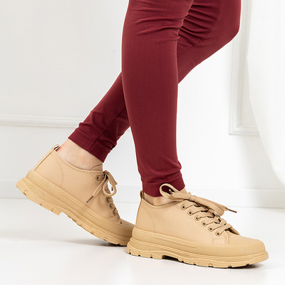 OUTLET Bézs színű női sportcipő Isidu - Lábbeli