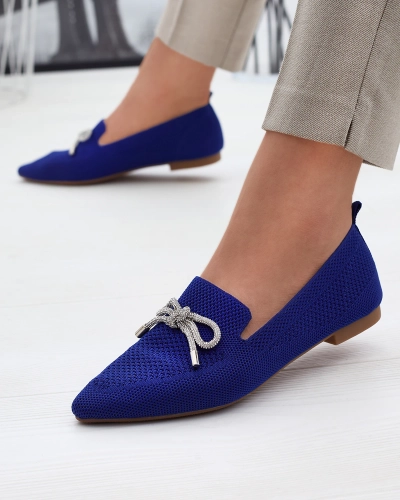 Cobalt női szövet balerinák Faqsa- Lábbeli