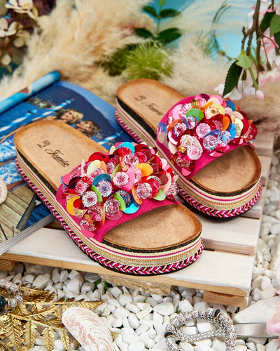 Royalfashion Női Loassa strasszos flip-flop