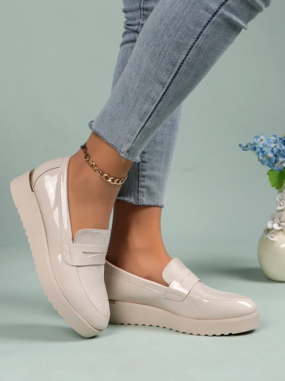 Royalfashion Női Lakk Mokaszin Afidale