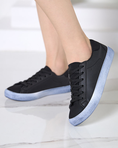 OUTLET Fekete női sportcipő Asufi- Lábbeli