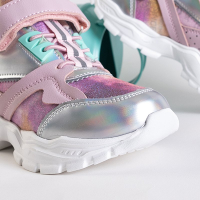 Rózsaszín lány sportcipők Klarika - Cipők