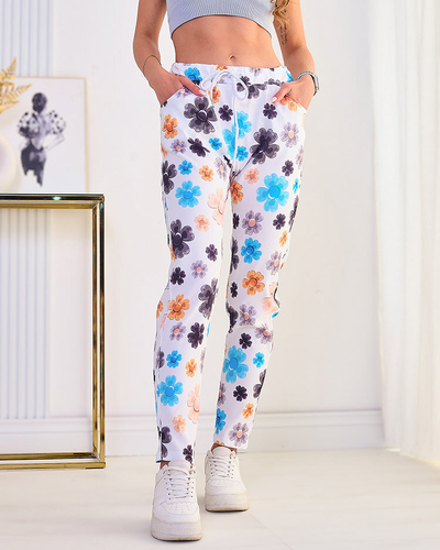 Royalfashion Női virágmintás szövetnadrág
