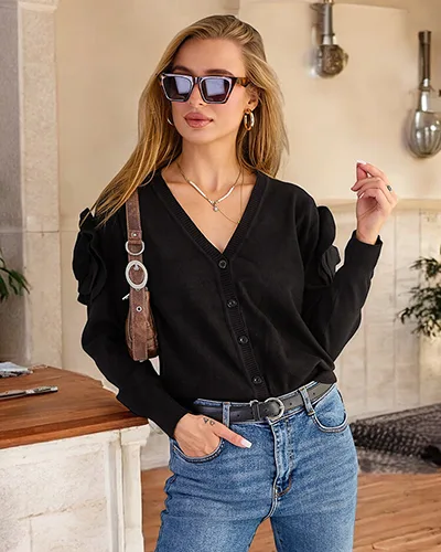 Royalfashion Gombolatlan női pulóver