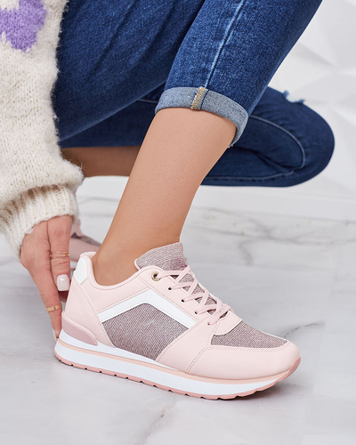 Rózsaszín női sportcipő csillámmal Berilan - Lábbeli