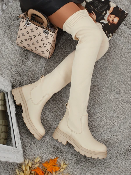 Orlina hosszú női felbújós csizma