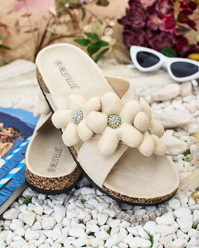 Royalfashion Női Polidda Flower Strap Flip Flops