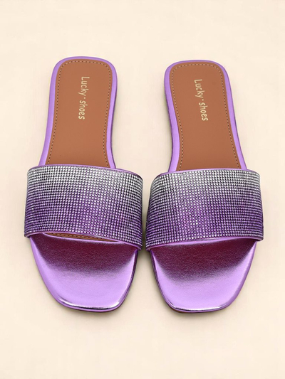 Royalfashion női cirkóniás papucs ShinyGlow