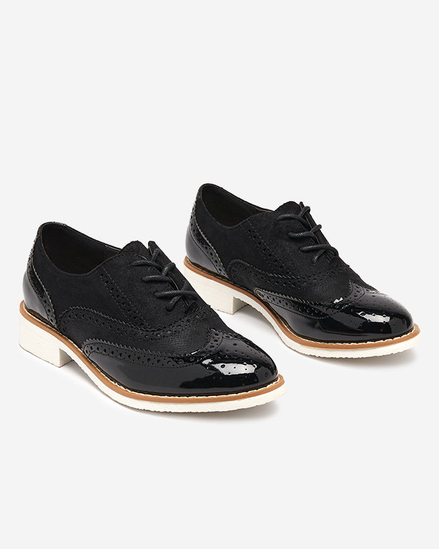 OUTLET Női fekete cipő Farloc- Lábbeli