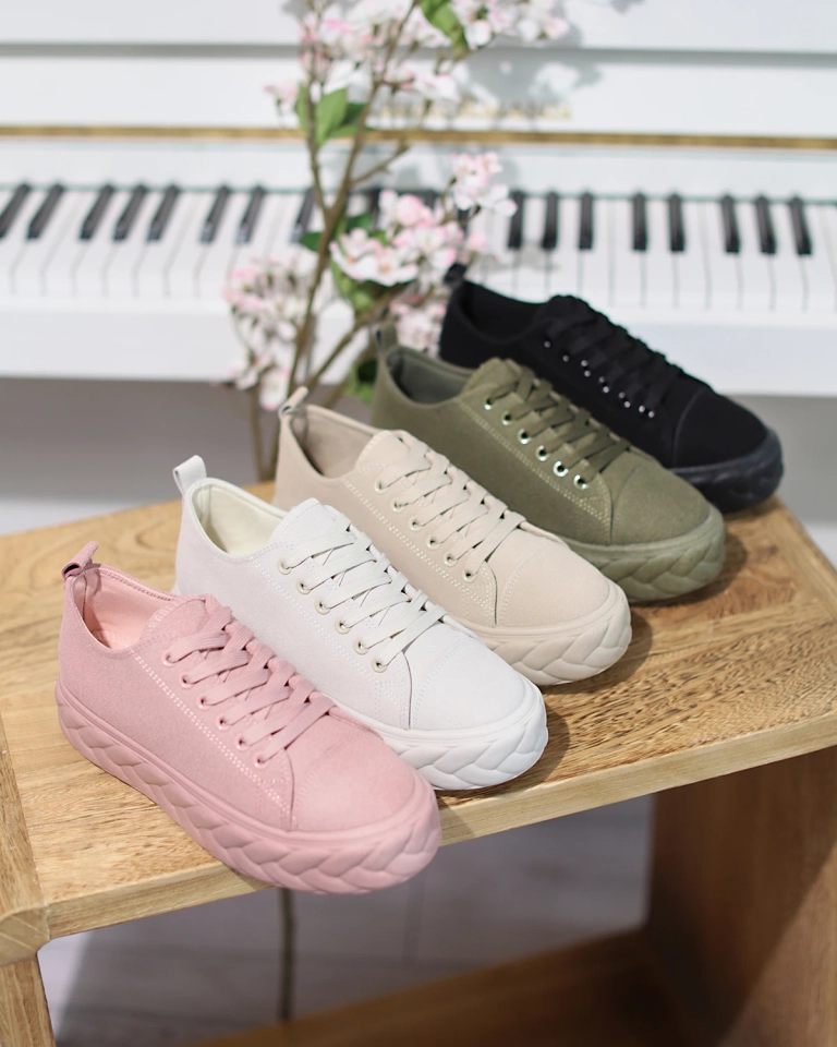 Sötétzöld női platform tornacipő Sedix - Lábbeli