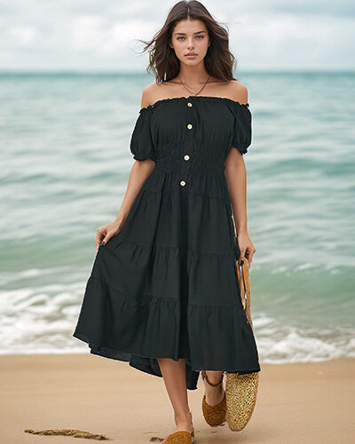 Royalfashion Női térdig érő a'la spanyol ruha