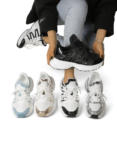 Royalfashion Női sportos sneakers vastag talpon Loness