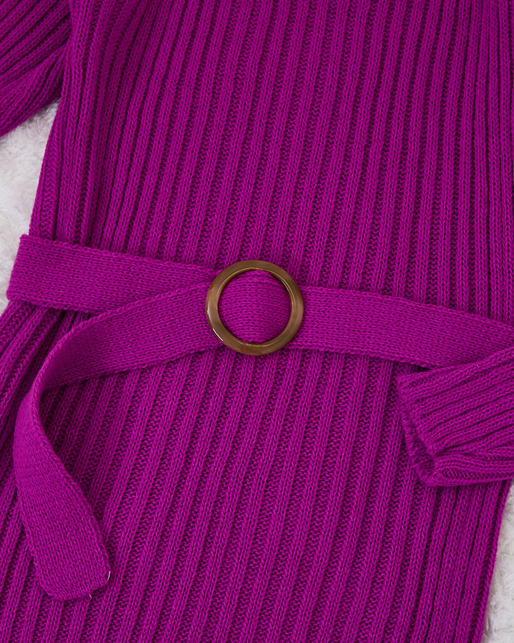 Royalfashion Lila női pulóver ruha