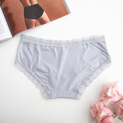 Női szürke, fényes bugyi - Fehérnemű