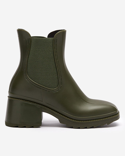Sötétzöld női csizma Caldala- Footwear
