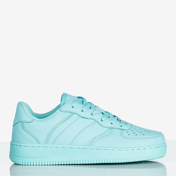 Miętowe niskie buty sportowe na platformie Dancer - Obuwie