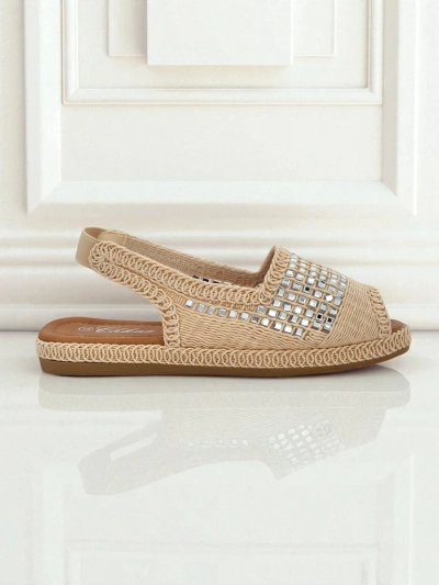 Női espadrille szandál strasszkövekkel Belle Sparkle