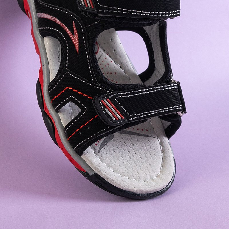 Fekete fiúk Abbu tépőzáras szandálja - cipő