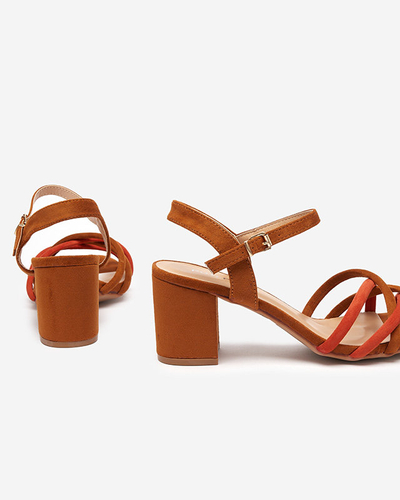 Női oszlopon barna szandál Asodi- Footwear