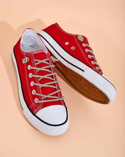 Royalfashion Női tornacipő díszes fűzővel Timi