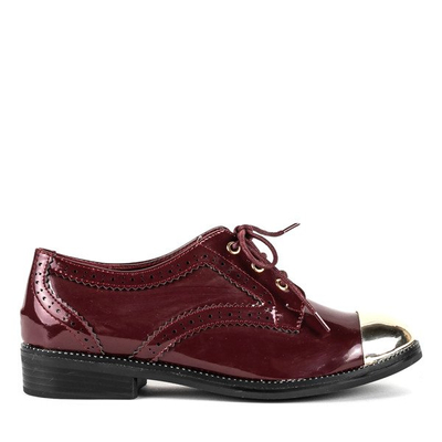 Bordó alacsony orrú cipő Öltöny - lábbeli