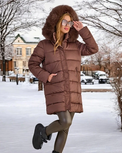Royalfashion női steppelt télikabát