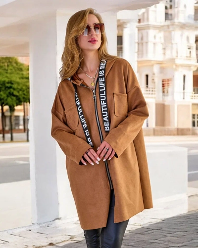 Royalfashion női térdig érő kabát