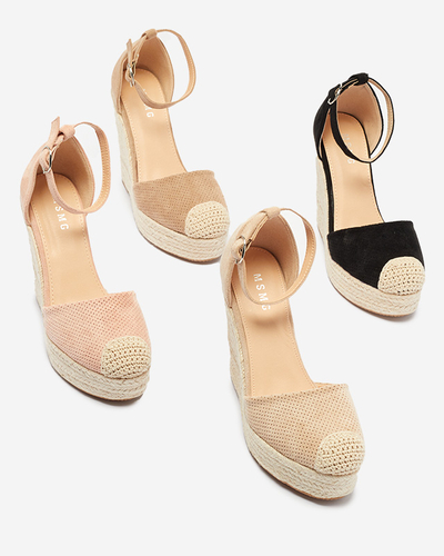Royalfashion Bézs női Meylasi platform szandál