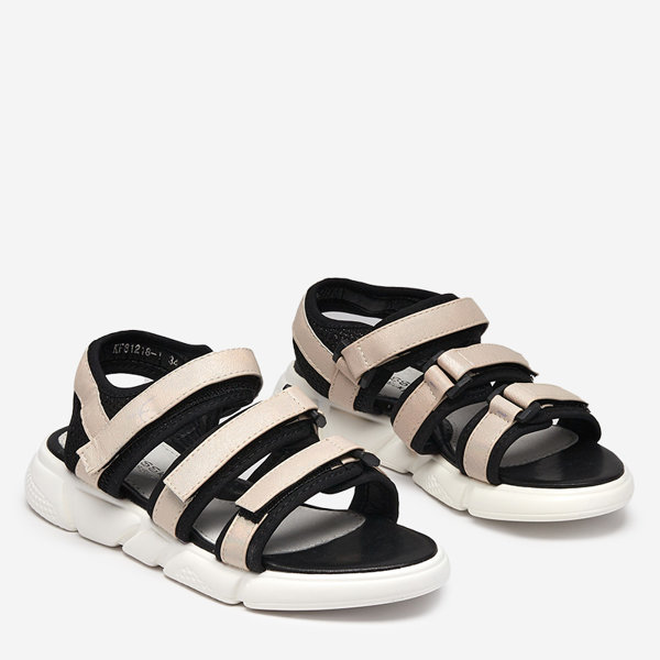 Tépőzáras lányszandál bézs Mumin-Shoes színben