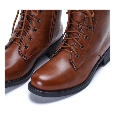 Brązowe workery Roksana - Obuwie