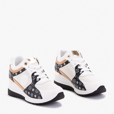 Fekete-fehér női sportcipő Anubi éken - Lábbeli