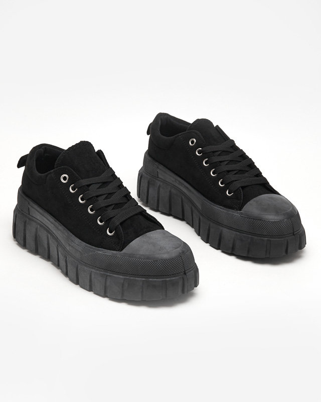 OUTLET Magas női fekete Maomis tornacipő - Lábbeli