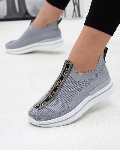 Női sportcipő szürke betűs felirattal Cerppa- Footwear