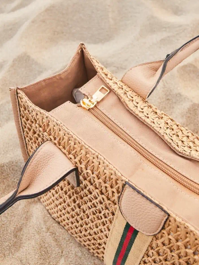 Royalfashion Nagy szalma női nyári táska