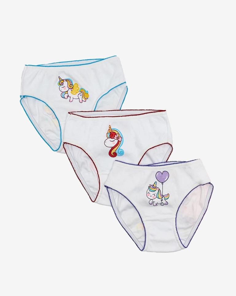 Royalfashion Lányos bugyiszett színes egyszarvú mintával