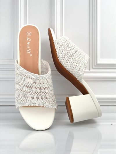 Royalfashion Női papucs vastag sarokkal Sole Bloom