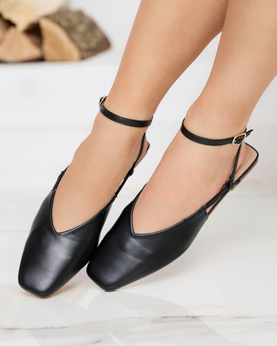 Szandál a'la balerina fekete Talio- Shoes