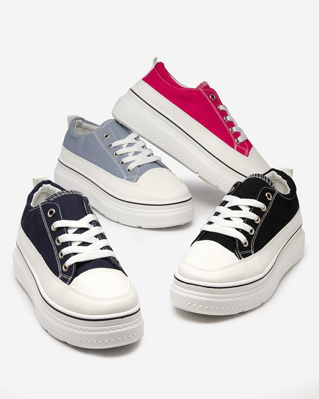 Fukszia női tornacipő a platformon Veritar - Lábbeli