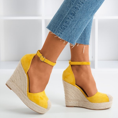 Sárga espadrilles éken Miguelita - Lábbeli