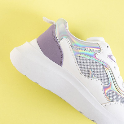Fehér és lila női sportcipő a Comie-tól - cipő