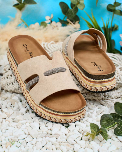 Royalfashion Női Orolta cirkóniás flip-flop