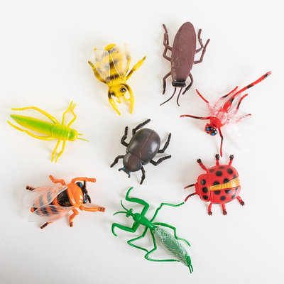 Hüllők férgek egy sor gumiállatot 8 db. - Játékok