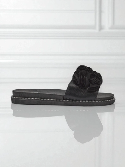 Royalfashion Női lapos talpú papucs Flora Verde