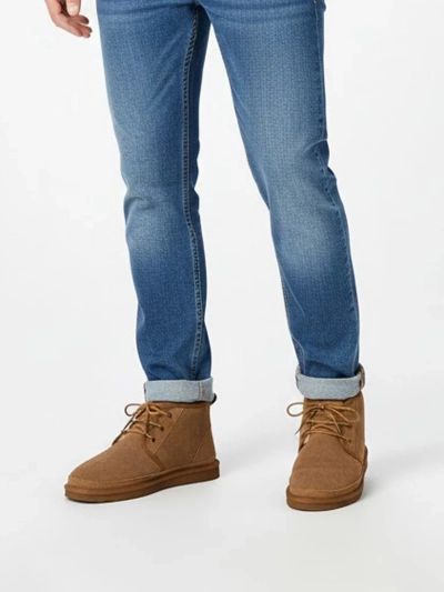 Luna Barna Bőr Férfi Bokacsizma Casual Téli