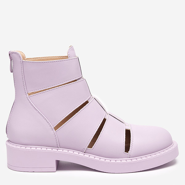 OUTLET Lila női csizma kivágással Berofeli - Lábbeli