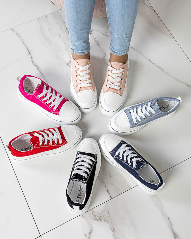 Fukszia női tornacipő a platformon Veritar - Lábbeli