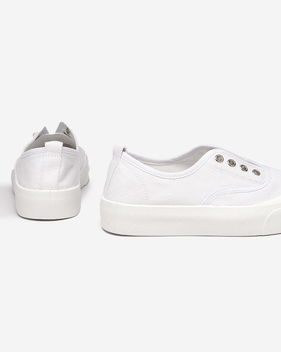 OUTLET Női fehér tornacipő vastagabb talppal Askol- Cipők