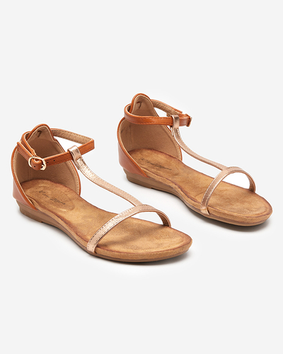 OUTLET Női tevés szandál öko-velúr betéttel Selione - Cipők